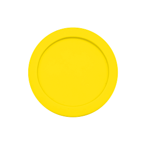 Multi-purpose Tapered Hay/Feed Bin lid - yellow